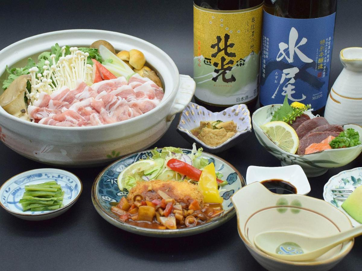 饭山市 户狩温泉阿尔宾广场旅馆酒店 外观 照片
